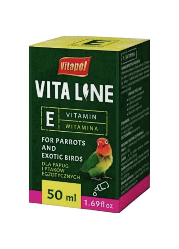 Vitaline Вітамін Е для екзотичних птахів 50мл Vitapol (276973498)