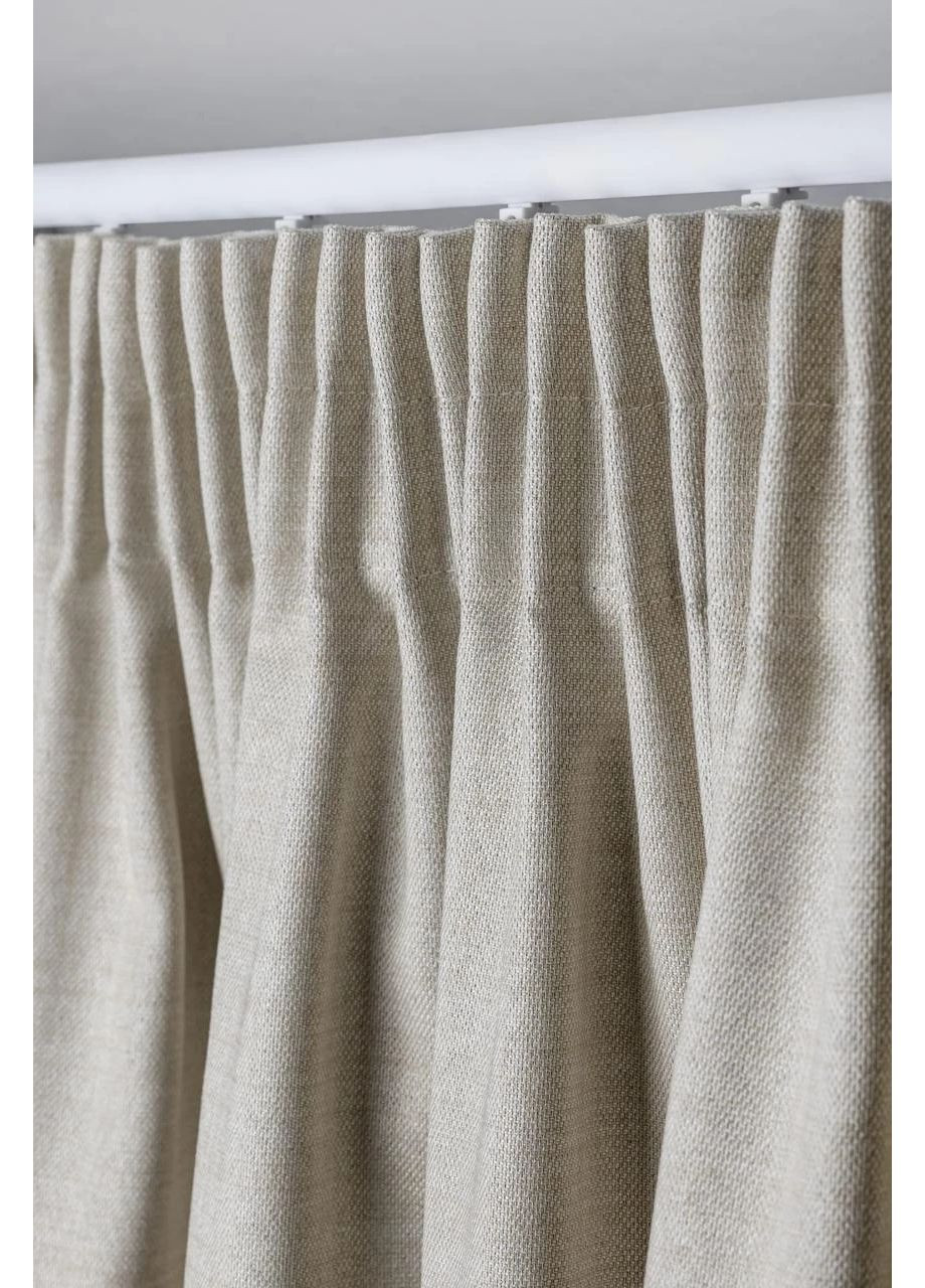 Димаут шторы (рогожка) 2шт. 1,5м х от 2,5м до 3м HYGG (370367273)