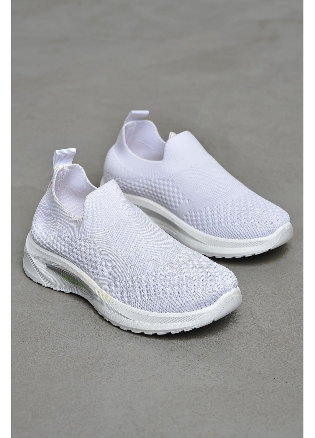 Білі осінні кросівки дитячі текстильні білого кольору Let's Shop