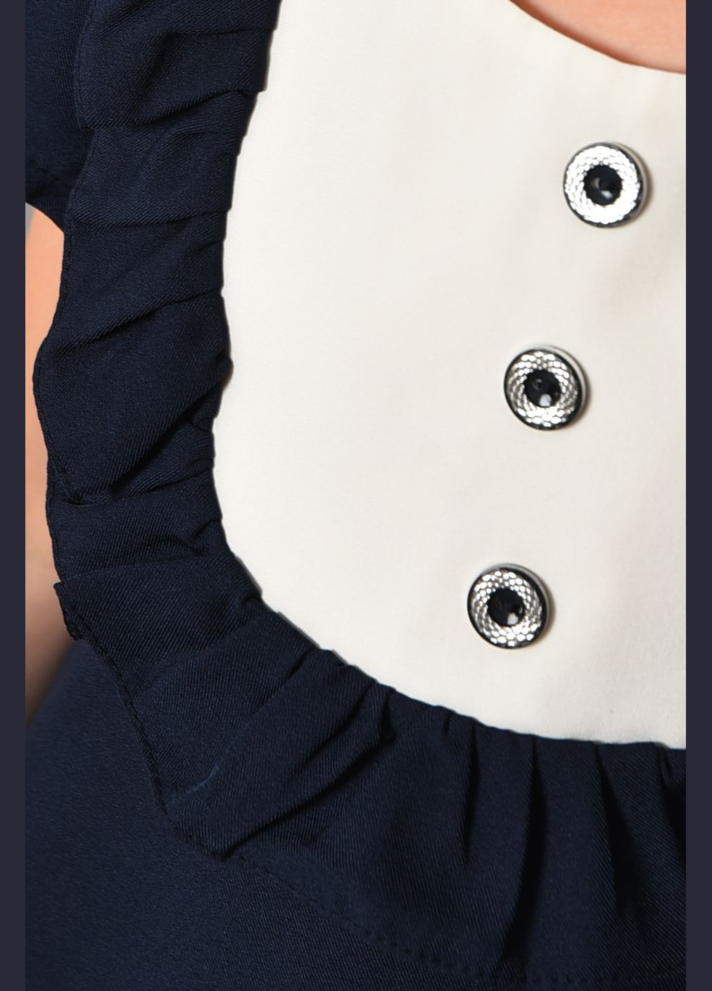 Темно-синя сукня дитяча для дівчинки темно-синього кольору Let's Shop (298283355)