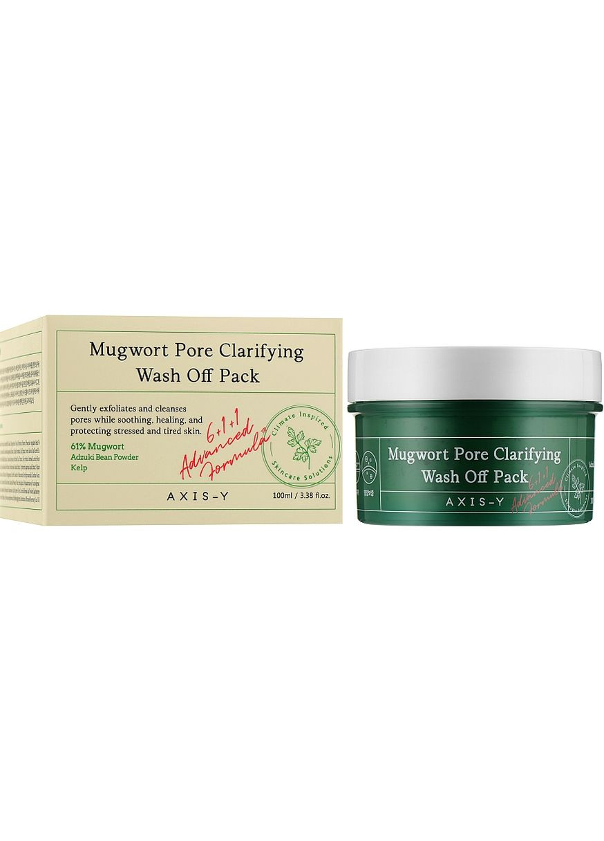 Глиняная маска для проблемной кожи Mugwort Pore Clarifying Wash Off Pack 50ml (1007921-40751945) AXIS-Y (368628151)