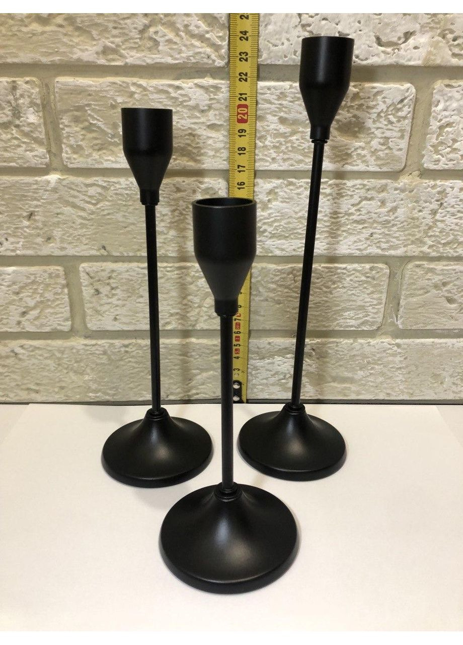 Набор стильных минималистических подсвечников из трех штук No Brand (314523602)