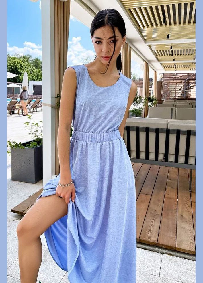 Голубое повседневный, кэжуал платье Seventeen