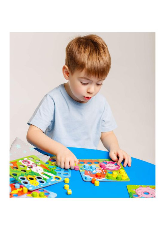 Мозаїка дерев'яна Ферма ZB2002-01 Vladi toys (300386923)