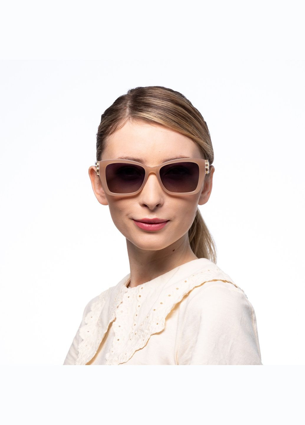 Сонцезахисні окуляри з поляризацією Класика жіночі LuckyLOOK 383-234 (289358549)
