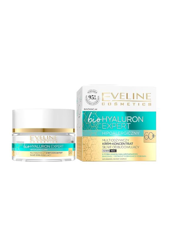 Eveline Cosmetics Крем для лица восстанавливающий концентрат. 60+ bioHYALURON EXPERT 50 мл. 7098 — Крем, Польша (340110478)