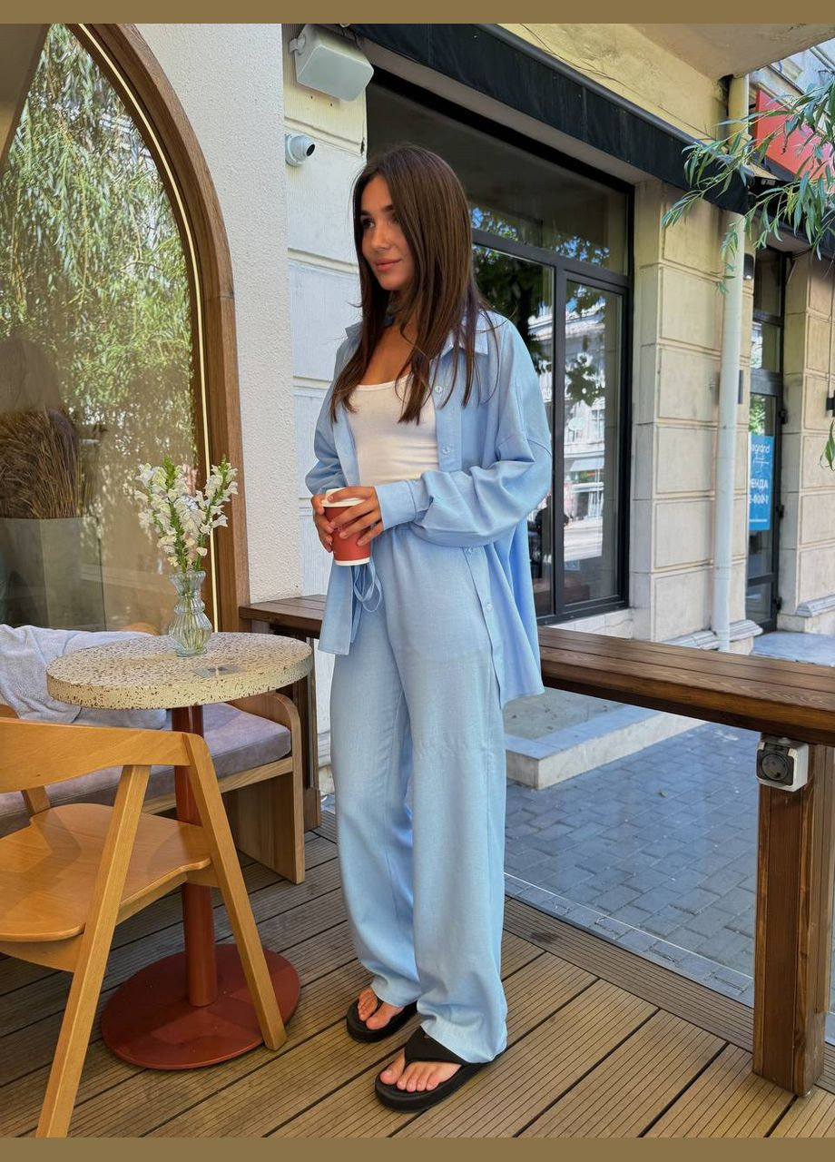 Лляний костюм (сорочка+штани) Fashion (340051933)