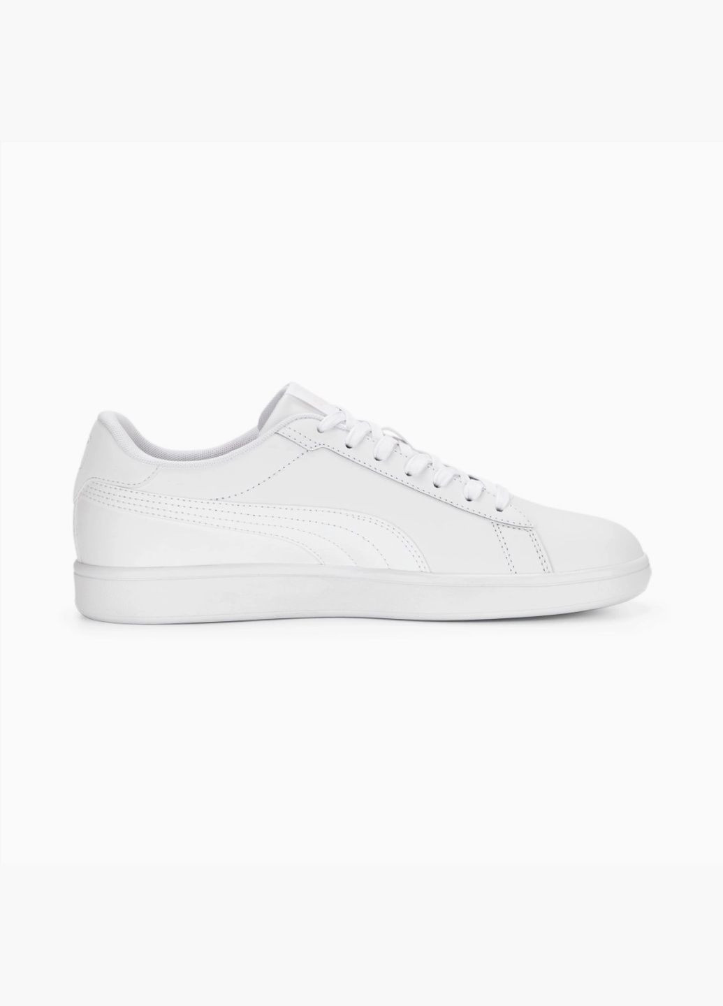 Білі всесезонні кросівки smash 3.0 l sneakers white 390987-01 Puma