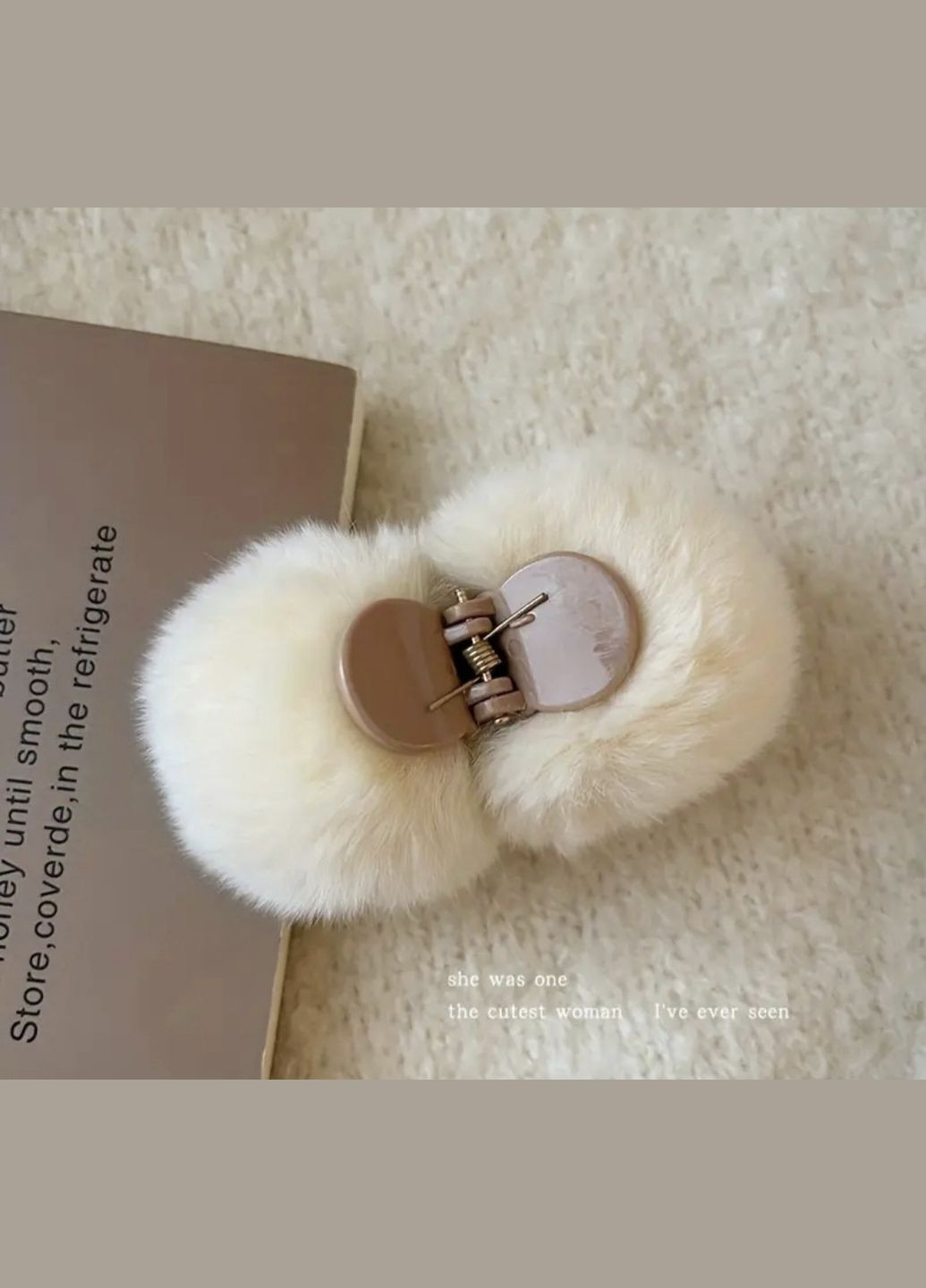 Шпилька меховый крабик China (356567691)