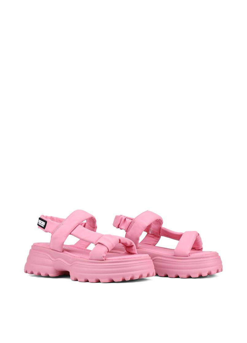 женские сандалии 8028-5 розовый ткань Attizzare