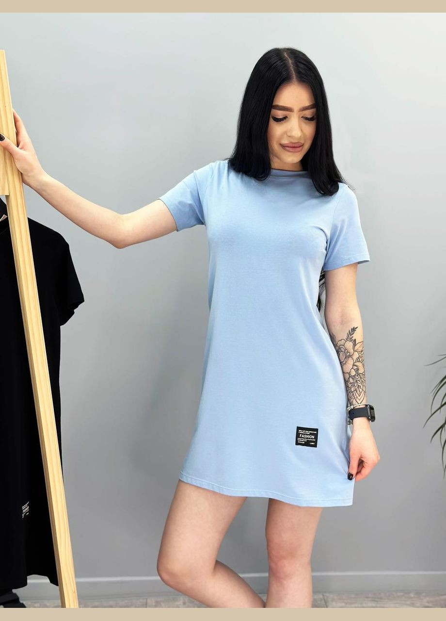 Блакитна літня сукня міні Fashion Girl