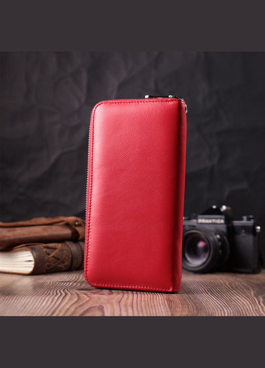 Симпатичный кошелек-клатч с ручкой для ношения в руке из натуральной кожи 20х10,5х2,5 22530 st leather (329196464)