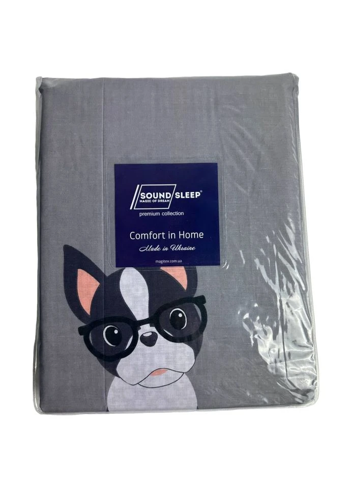 Комплект постільної білизни French bulldog полуторний SoundSleep (292784588)