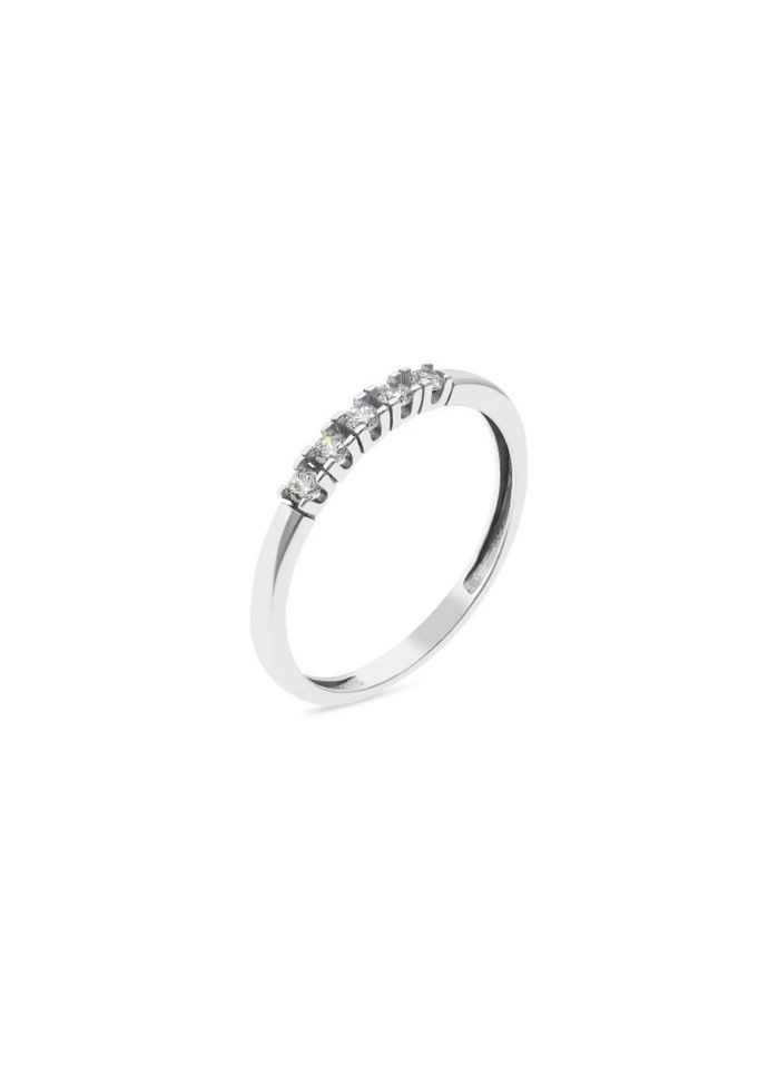 Серебряное кольцо Дорожка 5 камней.0 размер серебро 925 пробы Родированное 1459 No Brand (306743390)