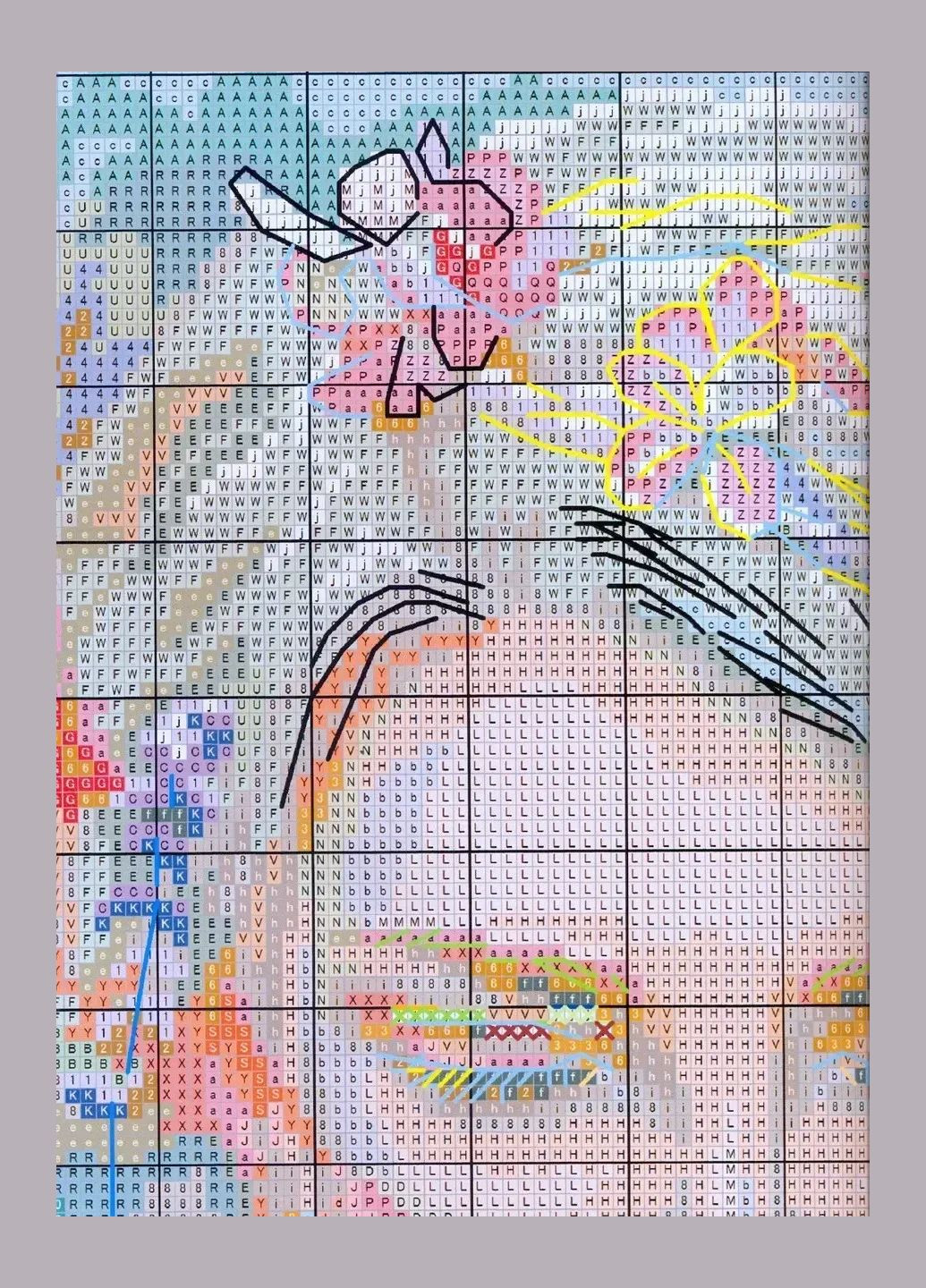 Набор для вышивания по нанесённой на канву схеме "Listen to the quiet ".AIDA 14CT printed, 33*40 см Joy Sunday (313612991)