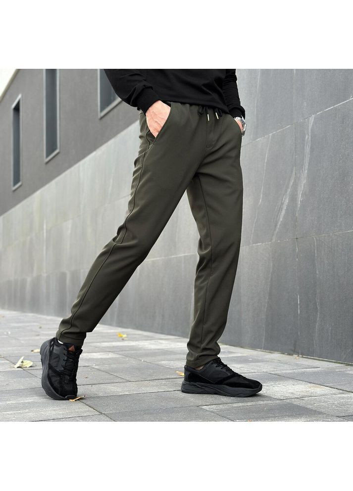 Хаки спортивные, повседневный, кэжуал зимние брюки Vakko