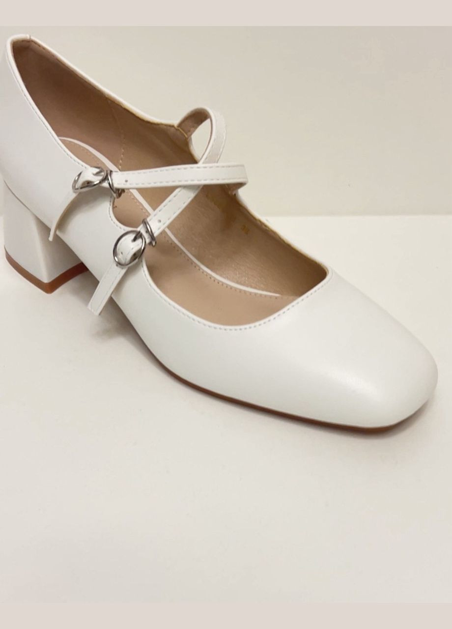 Meideli Туфлі жіночі мері джейн білий з штучна шкіра, — всесезон (324272086)