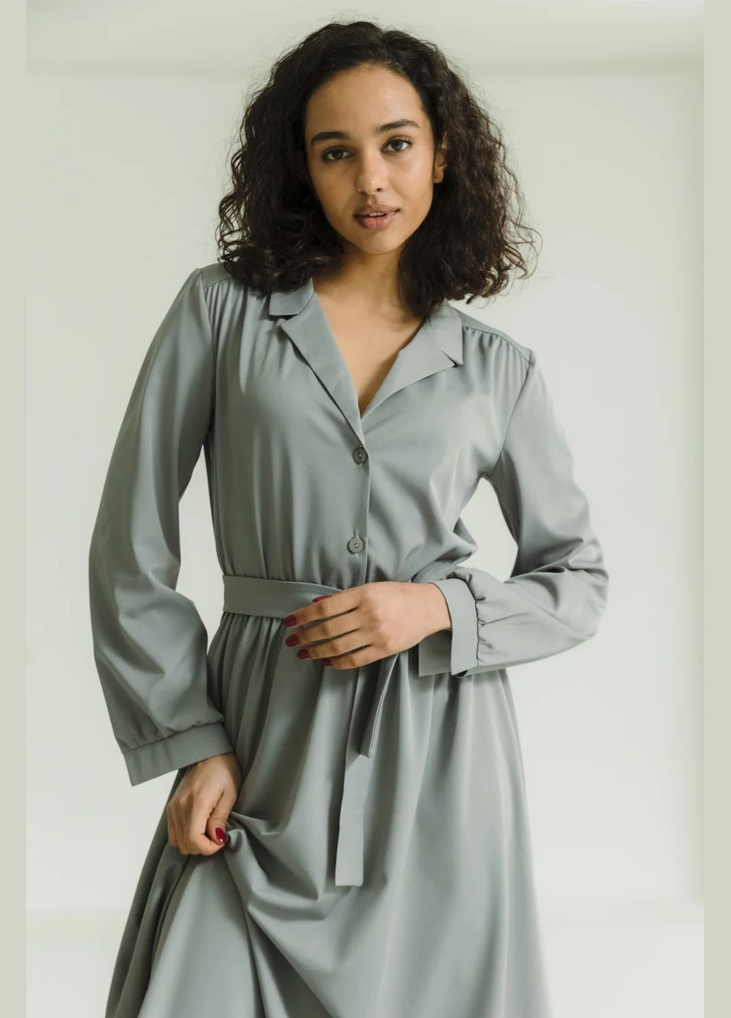 Сіра ділова, повсякденний, кежуал сукня Seventeen