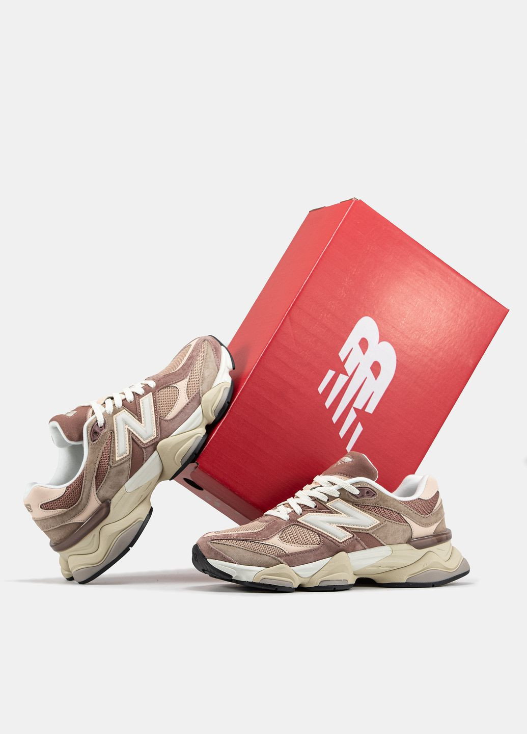 Кросівки жіночі і чоловічі New Balance 9060 beige brown | Нью Беланс 9060 бежеві коричневі No Brand бежеві демісезони (315883739)