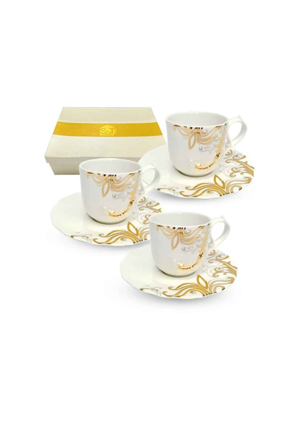 Кофейный набор 12пр. 100мл 2323-4 Жаклин (блюдце-12см) SNT (354340425)