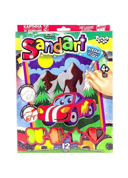 Фреска з кольорового піску "Sandart" Авто Danko Toys (375824161)