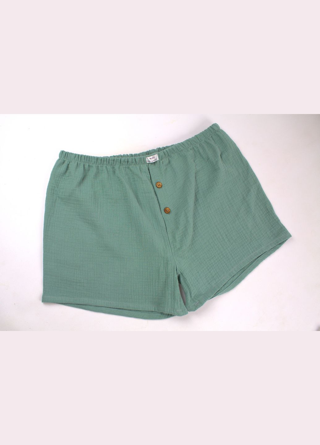 Зеленые муслиновые мужские трусы-шорты No Brand (328069492)