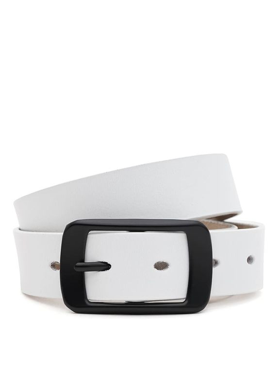 Жіночий шкіряний ремінь CV1ZK-001w-white Borsa Leather (359377562)