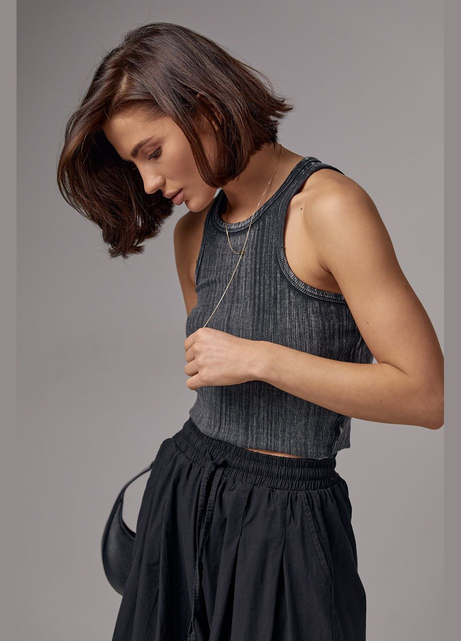 Жіночий топ-майка з еластичного трикотажу Liton (296908983)