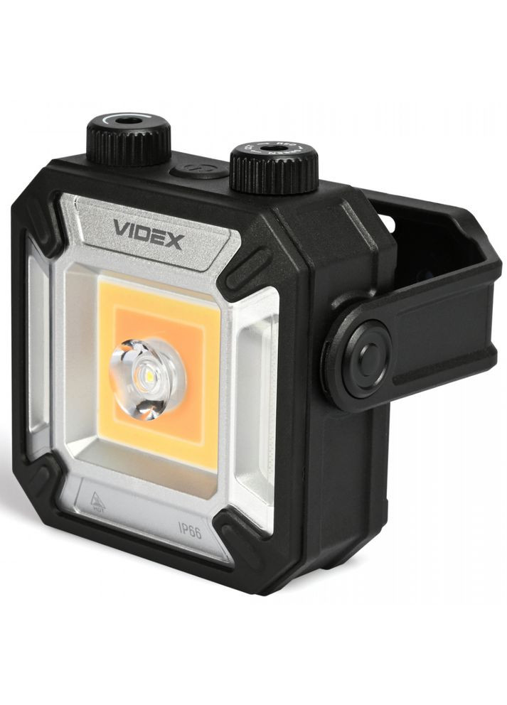 Ліхтарик налобний професійний VLF-H066A 2000 Лм, IP67, подвійне світло (SPOT/FLOOD), Li-ion 18650, USB-C Videx (366666148)
