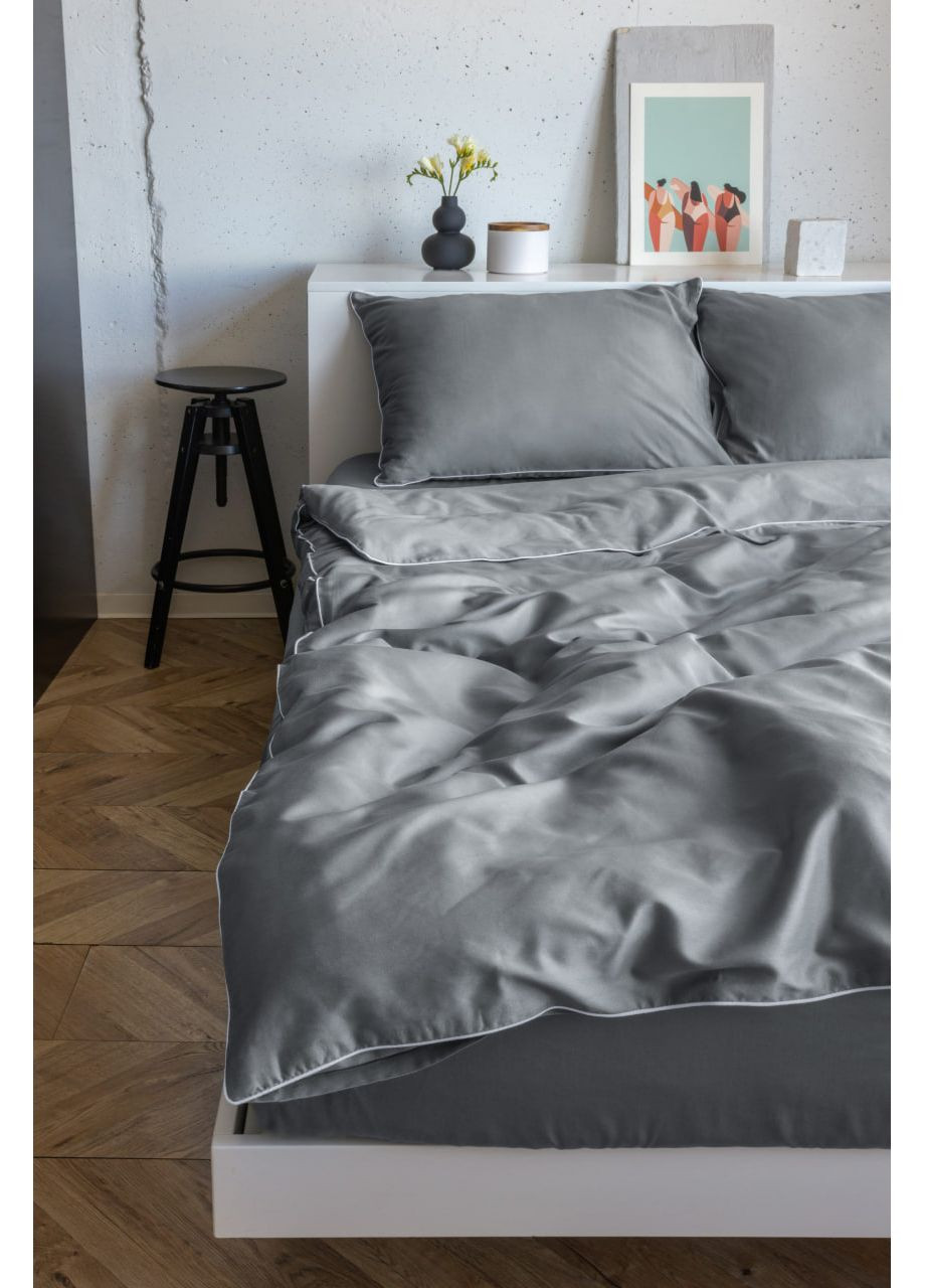 Комплект двуспального постельного белья на резинке с кантом HYGG (368830708)