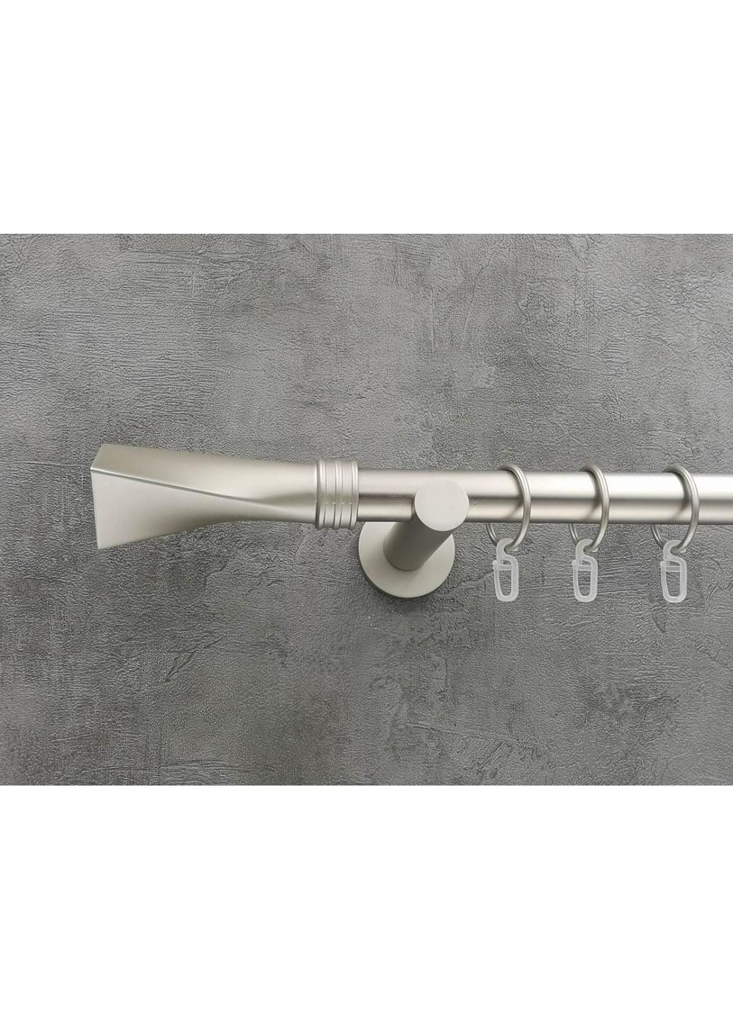 Карниз Свінг гладка штанга одинарний універсальний 25 мм 300 см Сатин Quadrum (352781913)