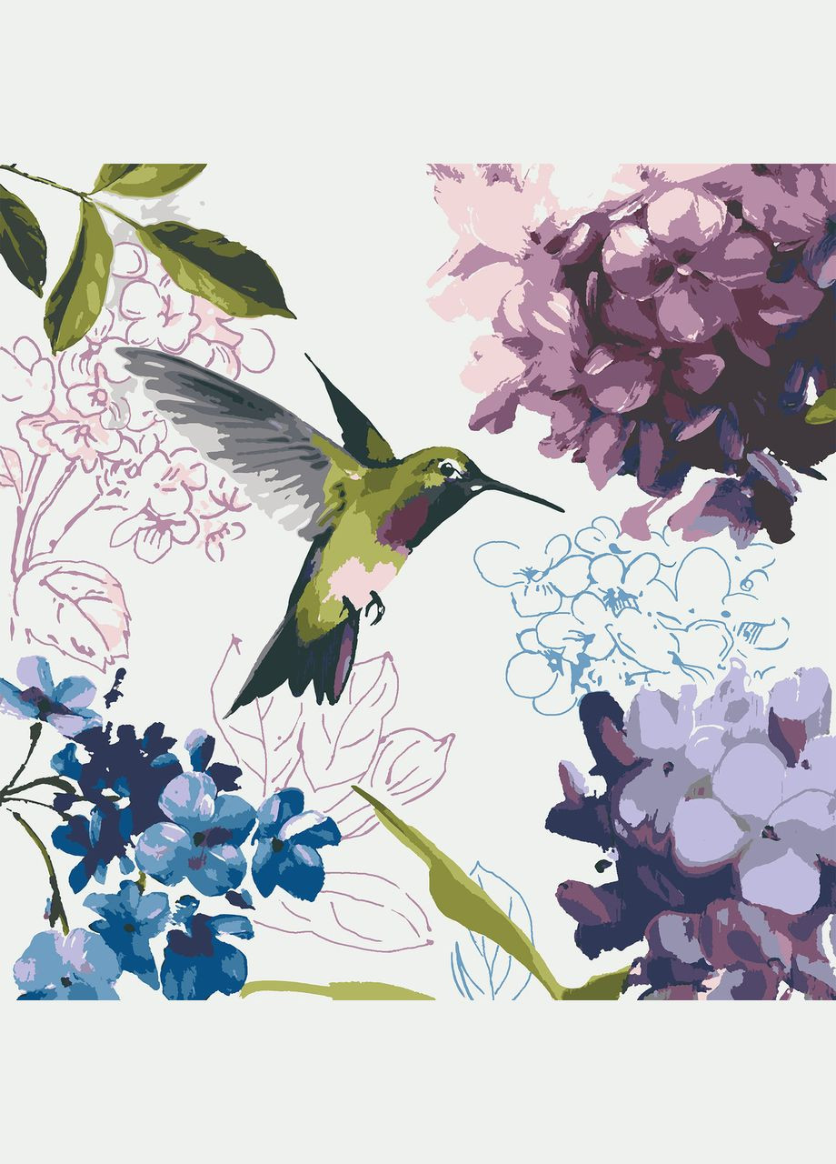 Картина по номерам Колибри 40x40 см (RB-0841) Riviera Blanca (303135701)