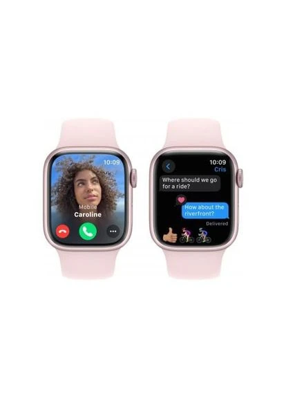 Смарт-годинник 41mm Pink Aluminum Case w. Light Pink Sport Band - M/L (MR943) Apple Watch Series 9 GPS (314974291)