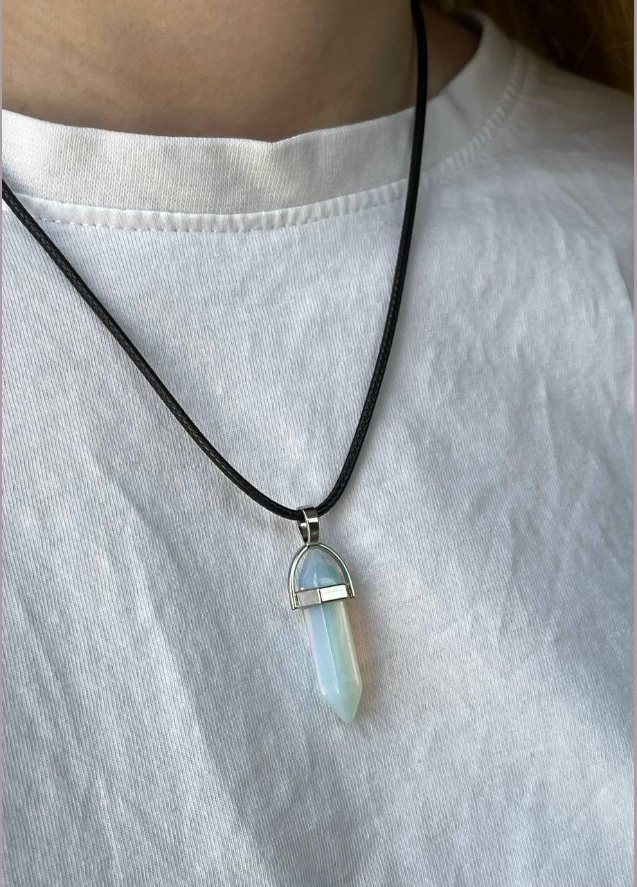 Кулон с Лунным камнем - кристалл шестигранник на шнурке в подарочной коробочке Ut (326807783)