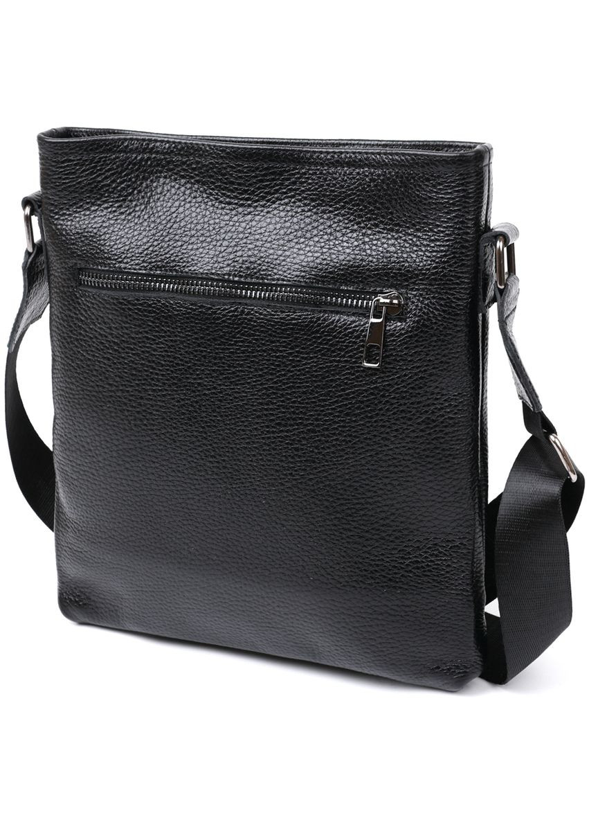 Кожаная сумка кросс боди мужская мессенджер через черное плечо 11604 Shvigel (329196522)