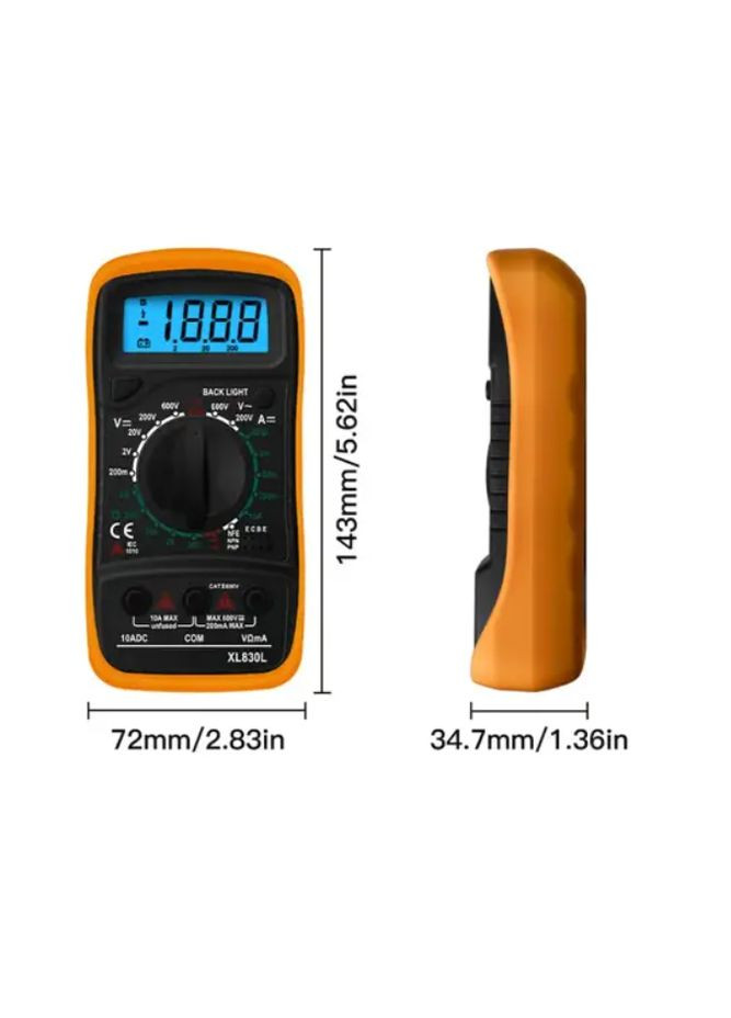 Цифровий мультиметр DM860, тестер. Вольтметр, амперметр, омметр та ін. STOK (292313310)