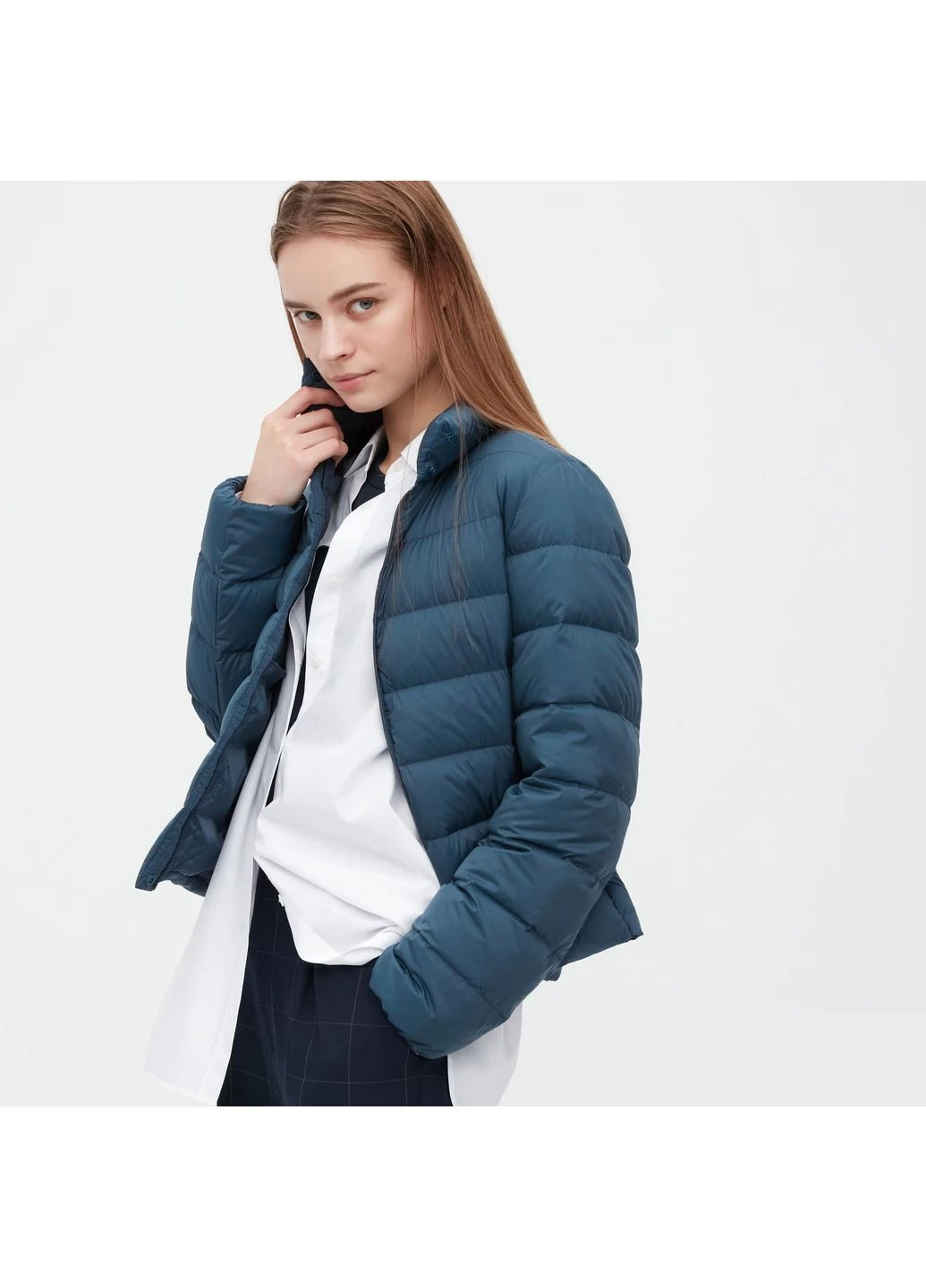 Темно-зелена куртка ultra light (450310) Uniqlo