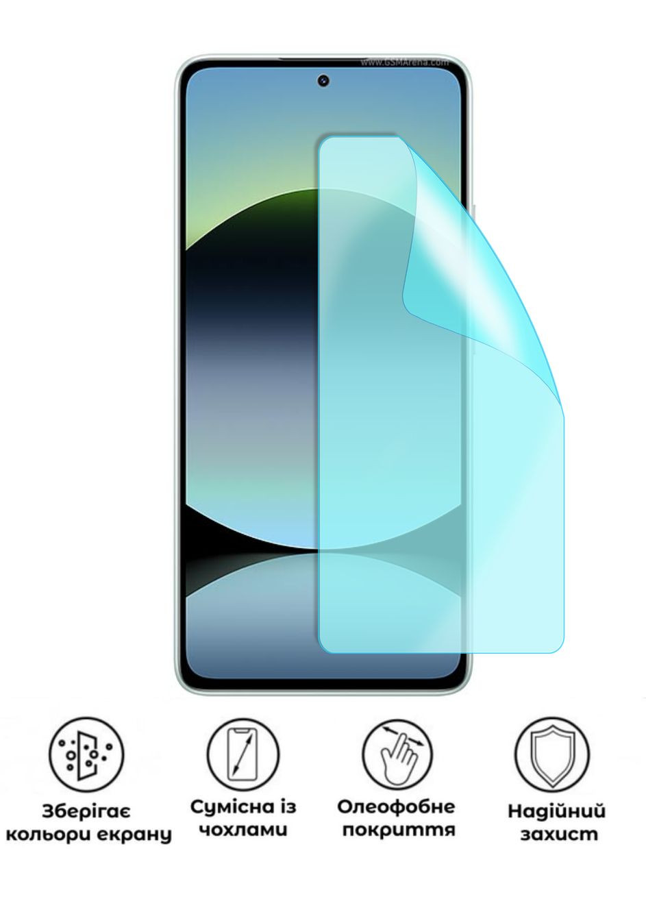 Захисна поліуретанова матова плівка Edge Armor на екран смартфона Xiaomi Redmi Note 14 5G GP (370871415)