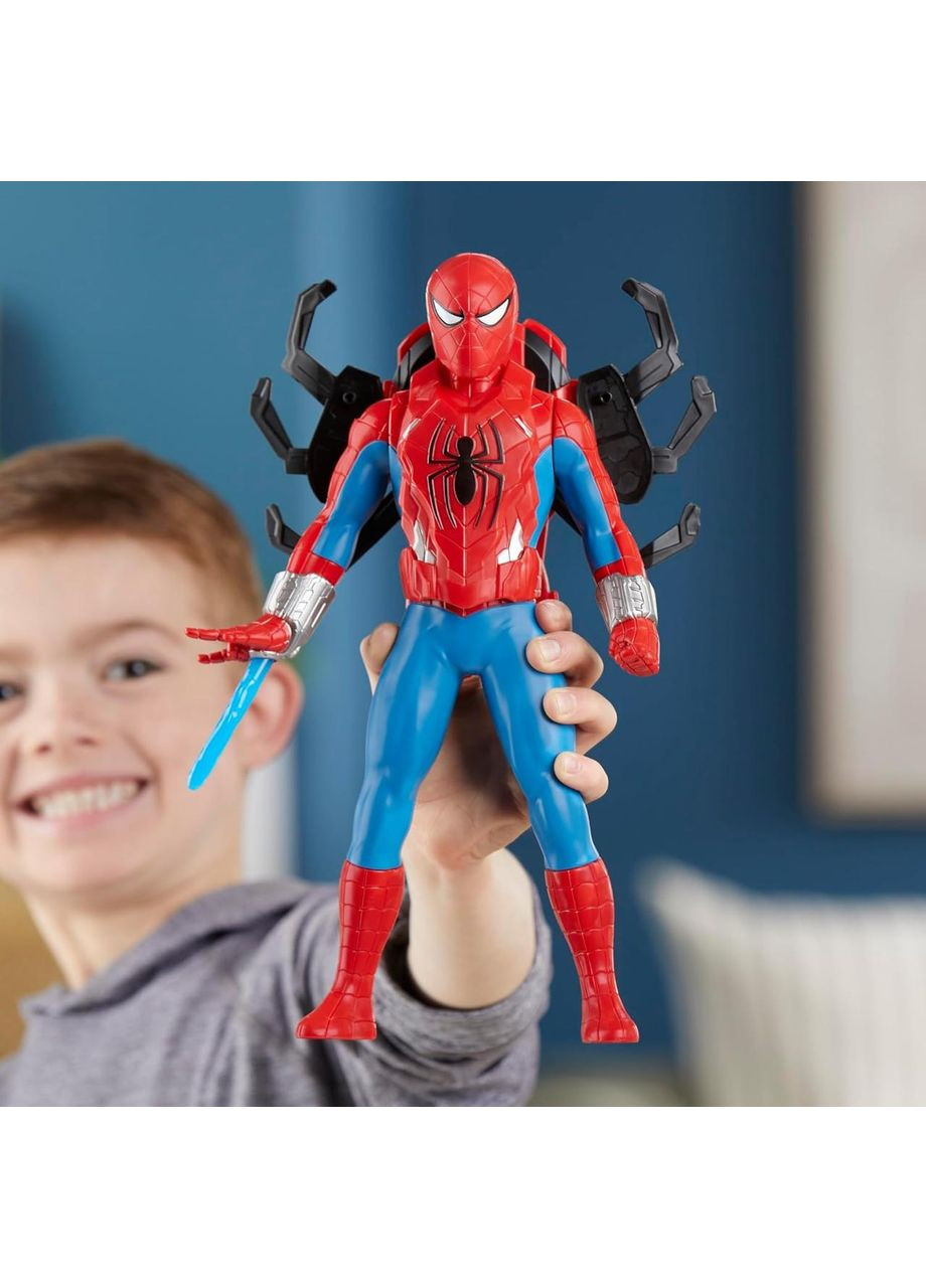 Фигурка Человек Паук Взрывной Удар с аксессуарами Marvel Spider Man Thwip Blast Hasbro (365251418)