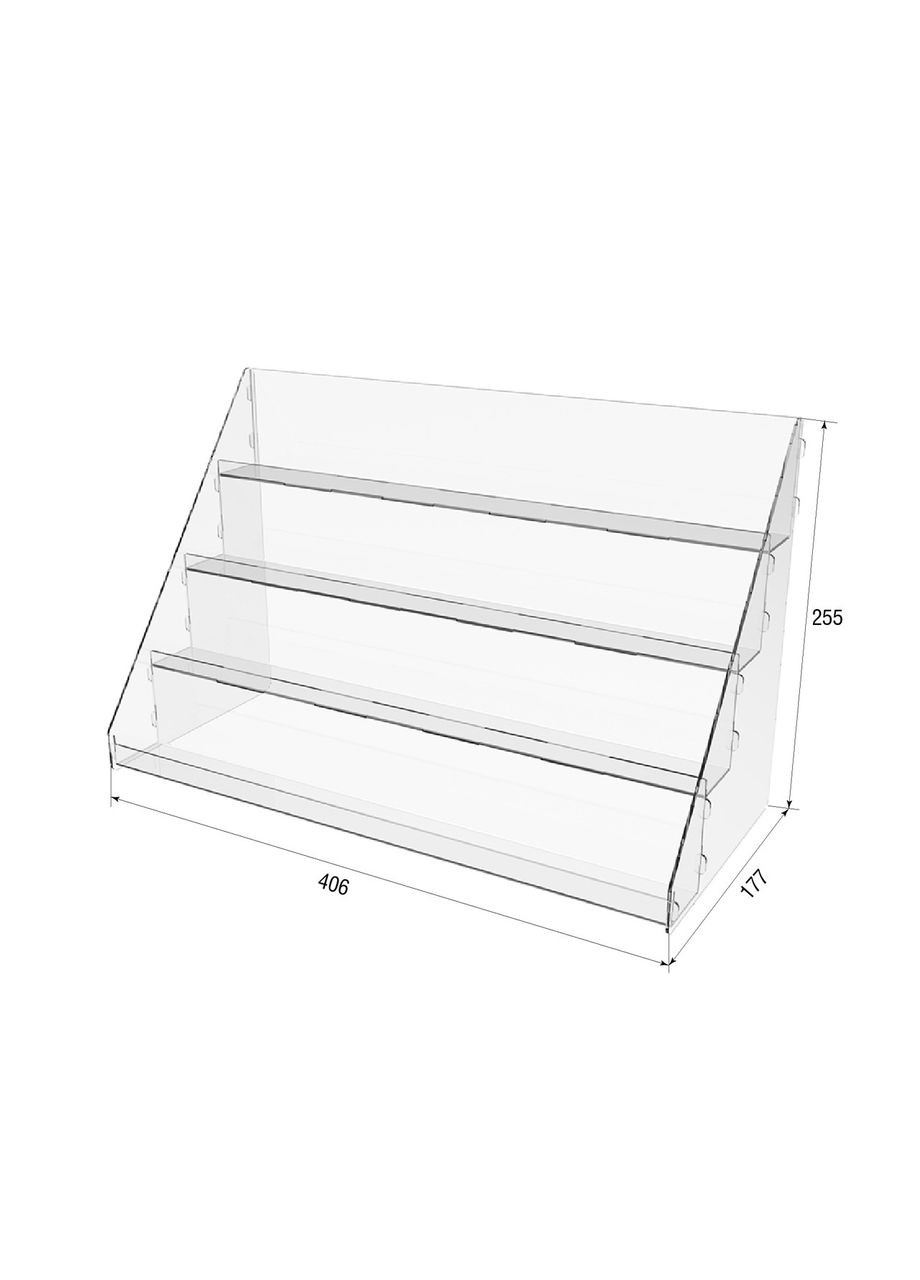 Подставка для лаков 4-х овраг 406мм Ekostar (367609158)