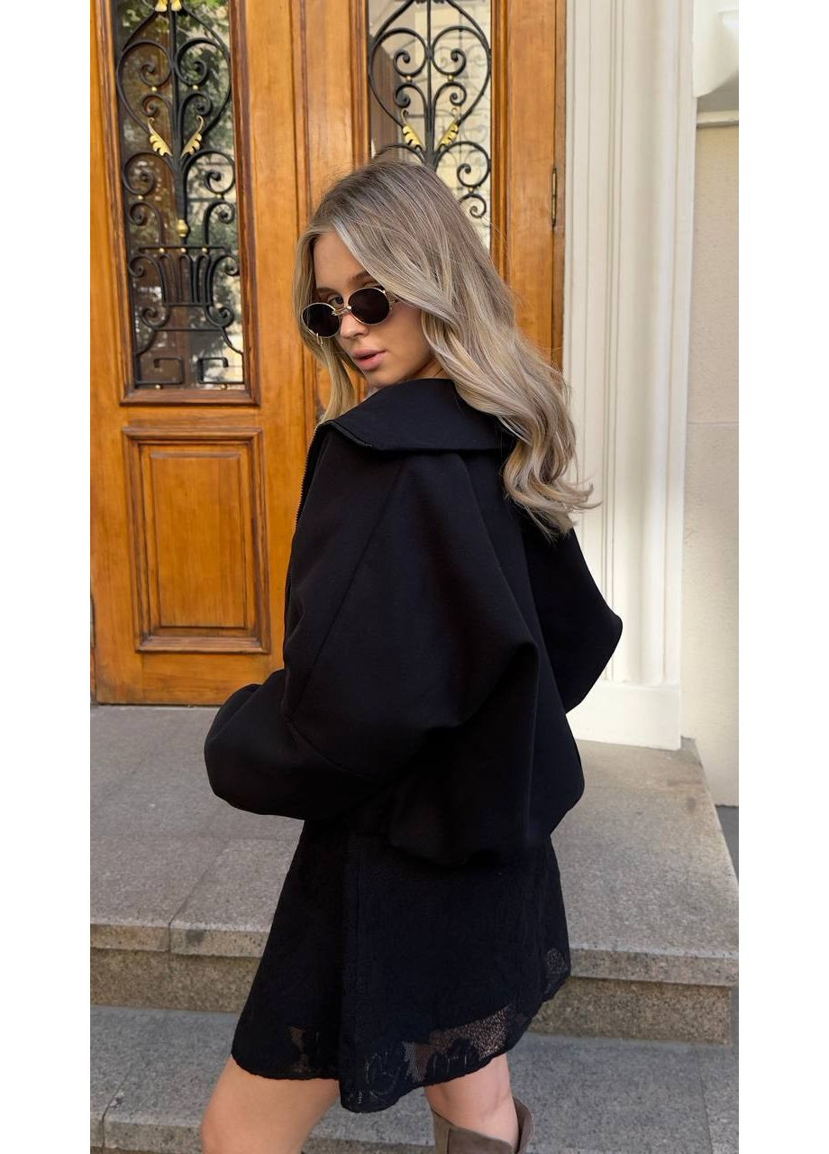 Женский бомбер из кашемира на подкладке. Vione на молнии (367077994)