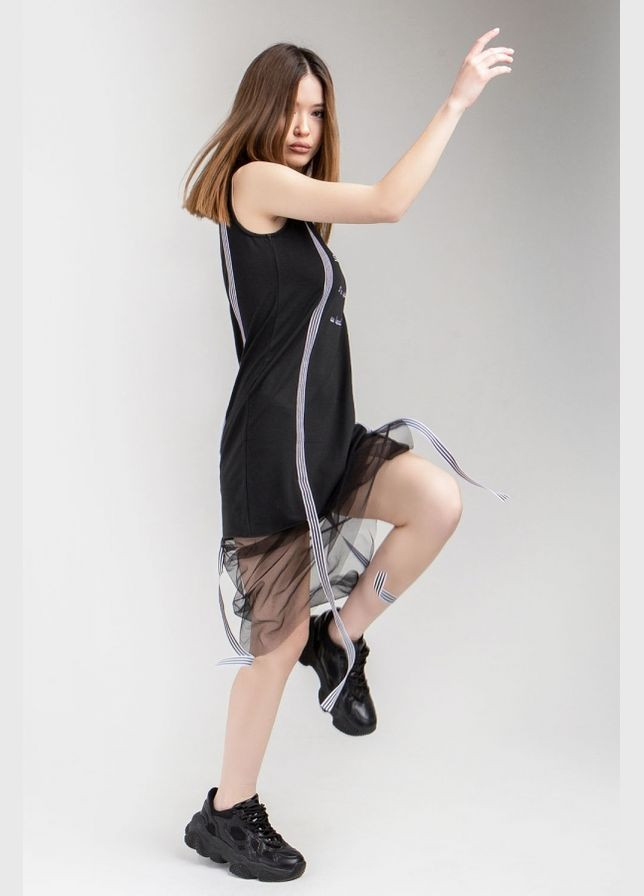 Жіноча туніка з бавовняного трикотажу з розрізом (1707) Triko Bakh (334710695)