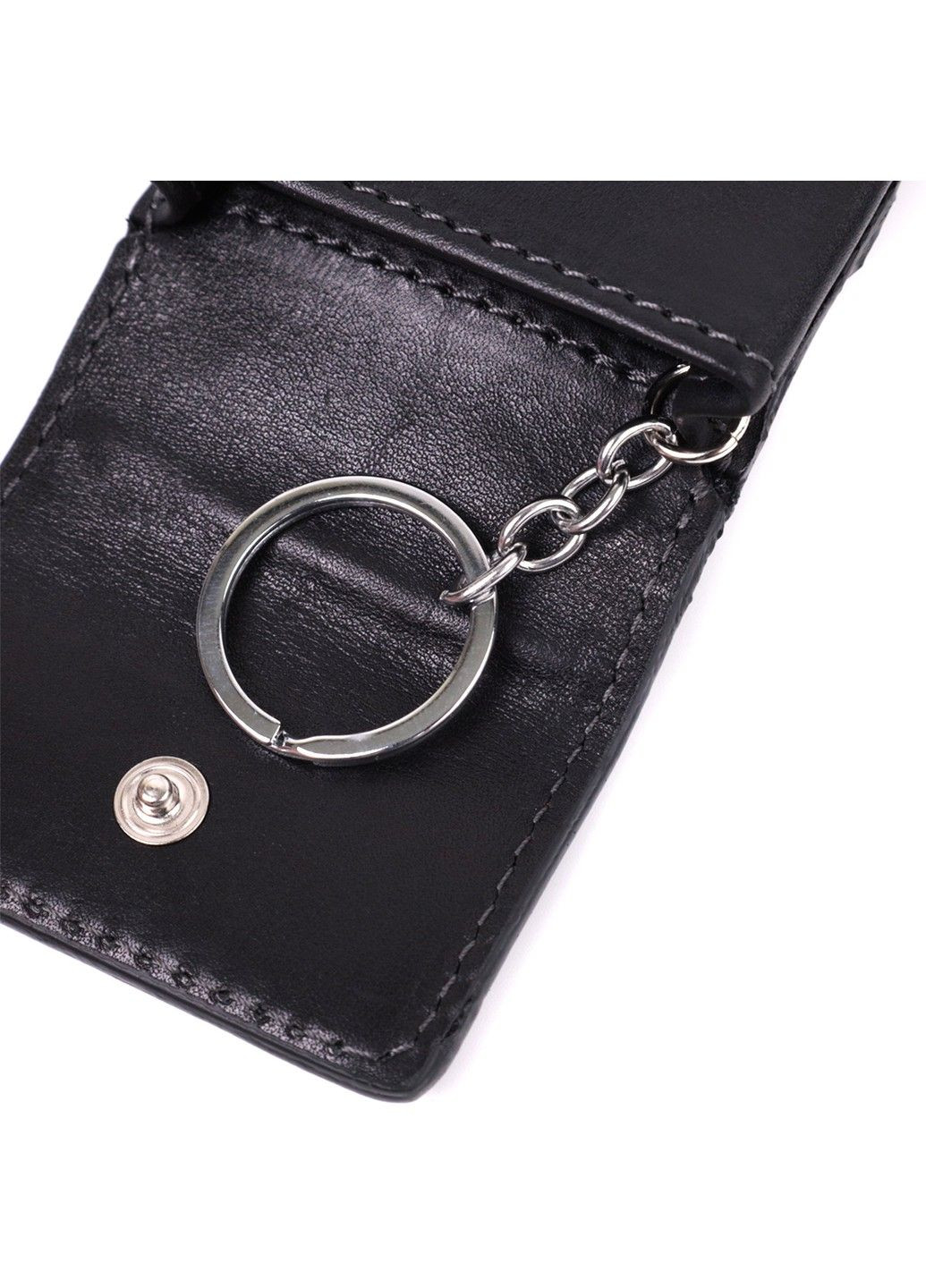 Ключниця футляр із натуральної шкіри 22568 Чорний Grande Pelle (292920546)