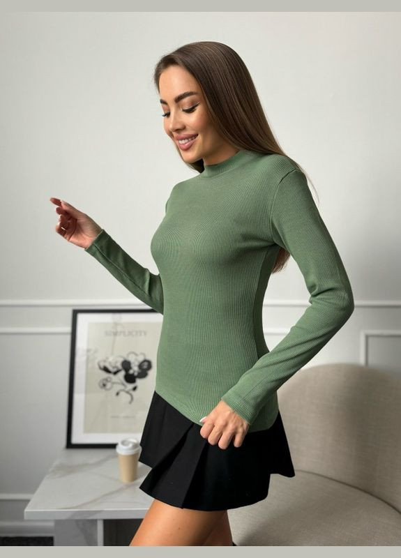 Зелений демісезонний светр wn20-654 зелений ISSA PLUS