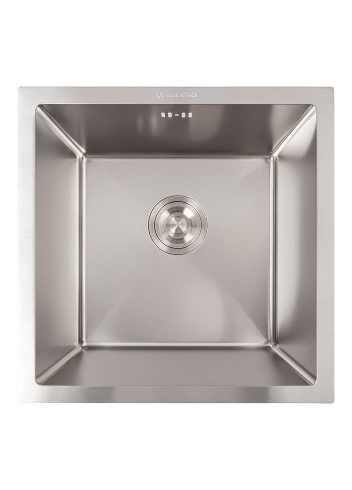 Кухонна мийка нержавійка 44*44 Handmade монтаж під стільницю (3.0/0.8) Valeso (353746831)