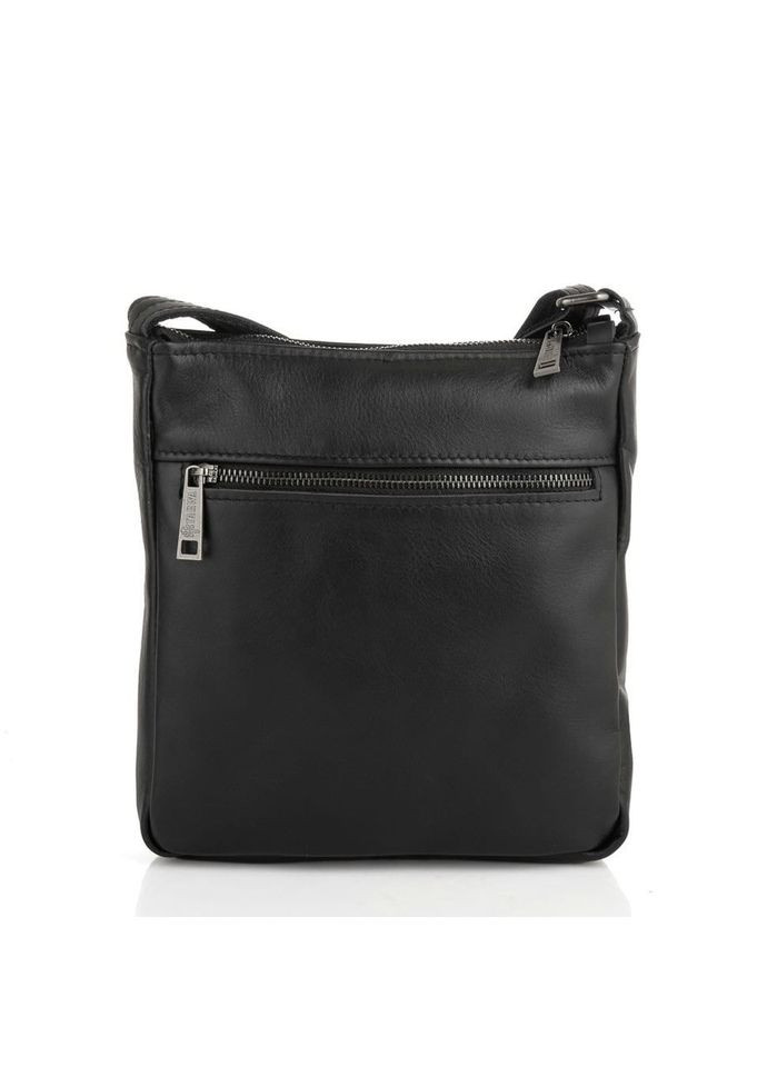 Чоловіча шкіряна сумка через плече компактна планшетка з натуральної шкіри чорна 22*25,5*3,5 см TARWA (329149569)