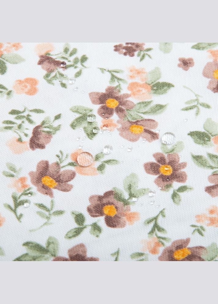 Ткань декоративная Премьер с водоотталкивающей пропиткой V-14 Цветок коричневый IDEIA (302395781)