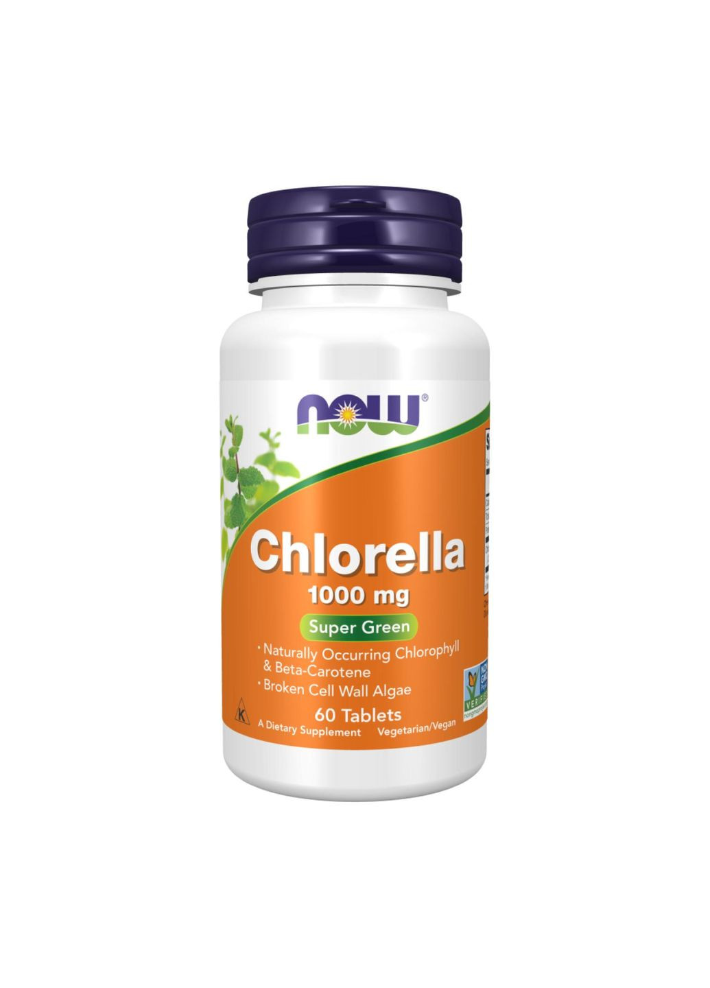 Хлорелла Chlorella 1000 mg у таблетках №60 Now Foods (346086632)