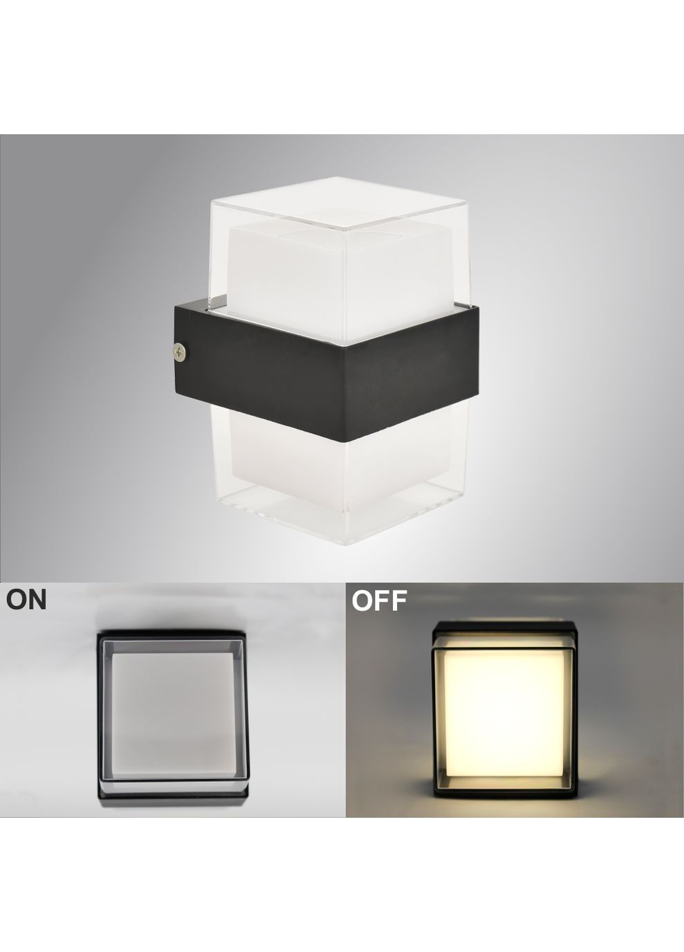 Cветодиодный светильник бра VALO 9W S 105×95×135мм Черно ESLLSE (354298619)