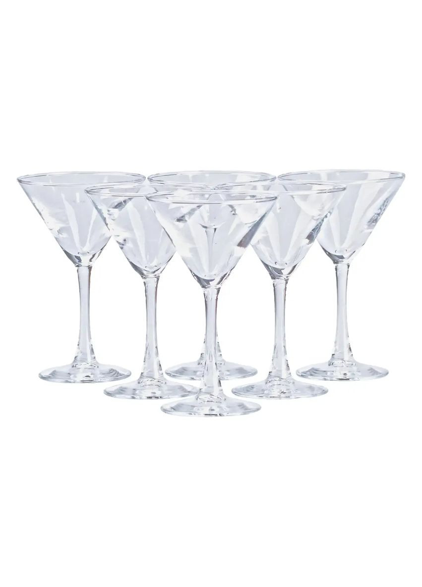 Набор бокалов для мартини 6 штук по 190 мл, прозрачный TS Kitchen (323160127)